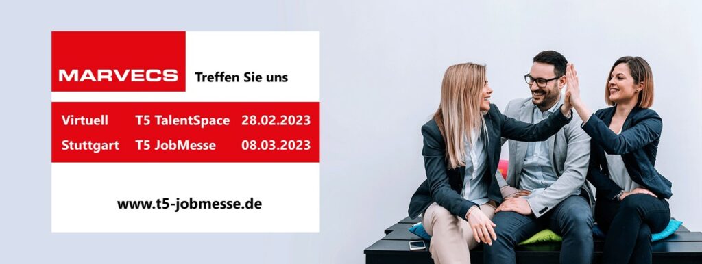 MARVECS auf der T5 JobMesse, 28.02. und 08.03.2023